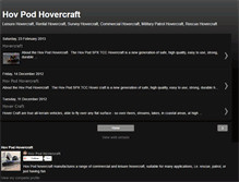 Tablet Screenshot of hov-pod-hovercraft.com